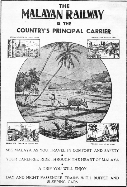 Malaysia Design Archive | Advertisement: The Malayan Railway
