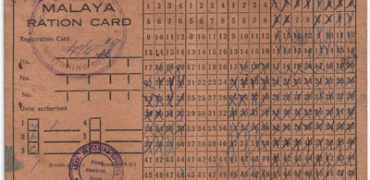 Malaya Ration Card (1953-1954)